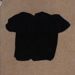 French Connection Black off the shoulder top